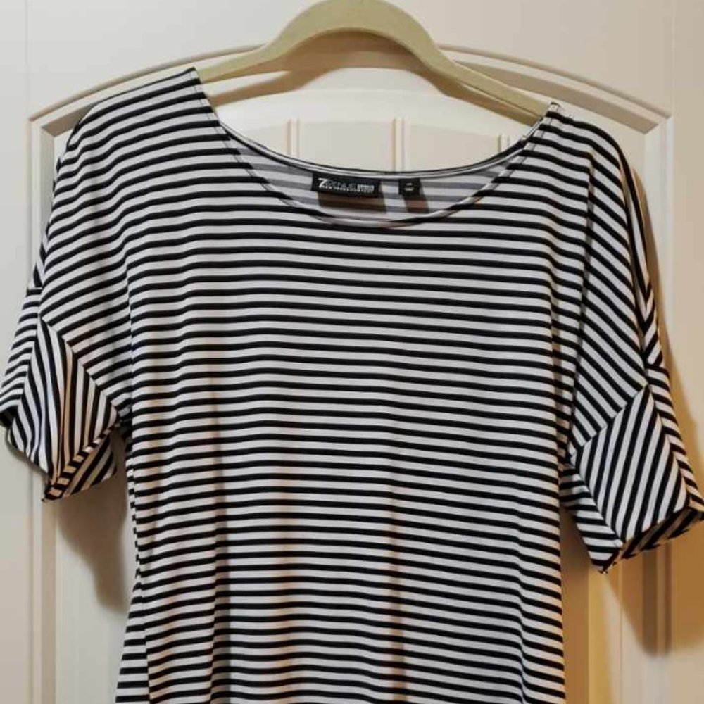 Black and white professional shirt